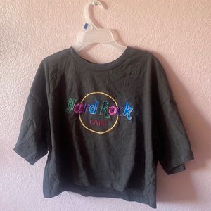 Cropped Hard Rock Shirt Tee